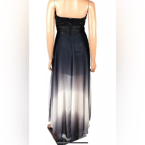SPEECHLESS black white ombré high low dress prom formal hoco sz 7 juniors EUC - Picture 2 of 16